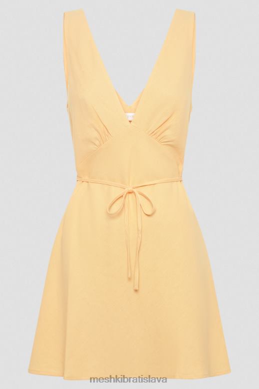 Meshki nessa ľanové mini šaty oblečenie mango 4N0F6351