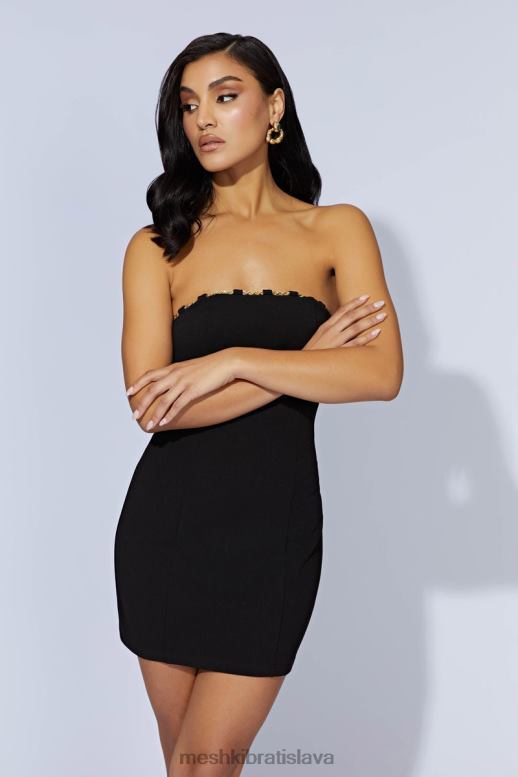 Meshki retiazkové minišaty noelle oblečenie čierna 4N0F6602