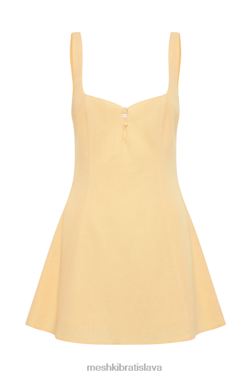 Meshki tandie ľanové minišaty oblečenie mango 4N0F6394