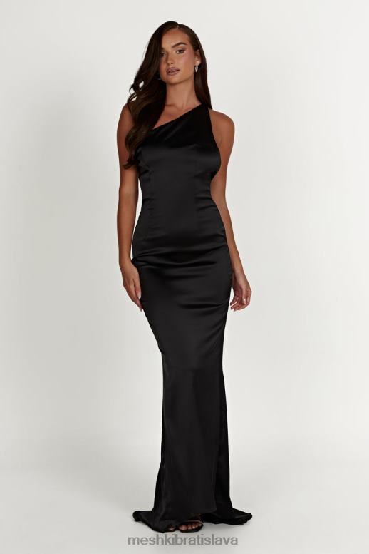 Meshki šaty harper na jedno rameno oblečenie čierna 4N0F6232
