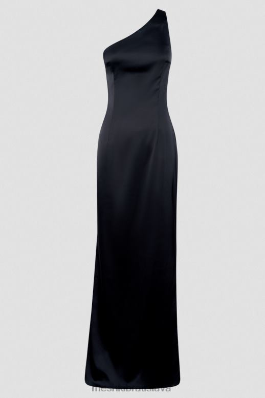 Meshki šaty harper na jedno rameno oblečenie čierna 4N0F6232