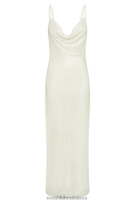 Meshki marise flitrové šaty oblečenie biely 4N0F6207