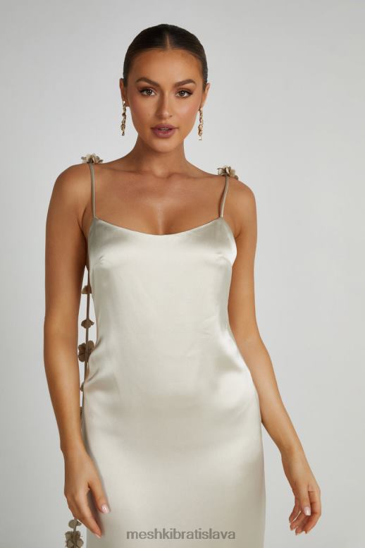 Meshki ružové šaty elenora oblečenie šampanské 4N0F6152